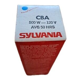 Vintage  Sylvania CBA Blue Dot projector lamp - 500 watt / 120 volt  50 HoursNOS